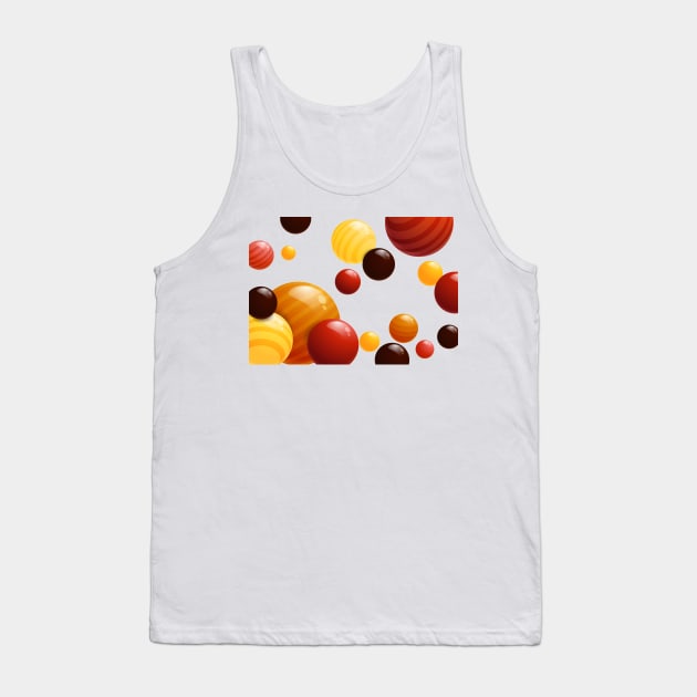 3D Spheres 2 Tank Top by B&K